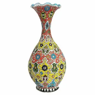 قیمت گلدان مینا کاری اصیل + خرید باور نکردنی